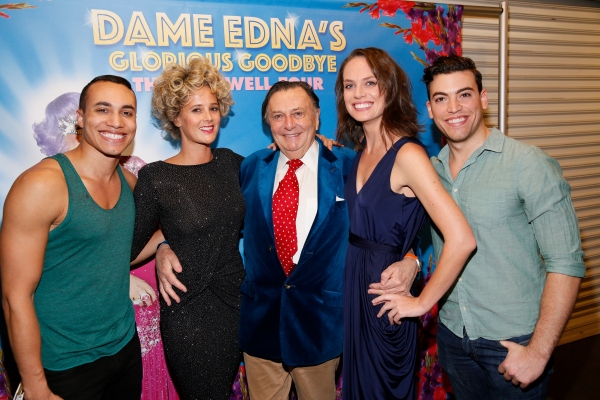 Photo Flash: Pierce Brosnan, Anjelica Huston, Michael Feinstein and More Celebrate Dame Edna's GLORIOUS GOODBYE Opening in L.A. Image