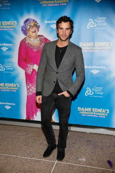 Photo Flash: Pierce Brosnan, Anjelica Huston, Michael Feinstein and More Celebrate Dame Edna's GLORIOUS GOODBYE Opening in L.A. Image