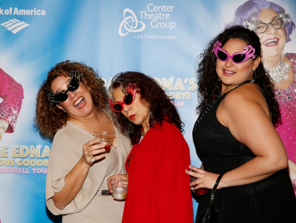 Photo Flash: Pierce Brosnan, Anjelica Huston, Michael Feinstein and More Celebrate Dame Edna's GLORIOUS GOODBYE Opening in L.A. Image