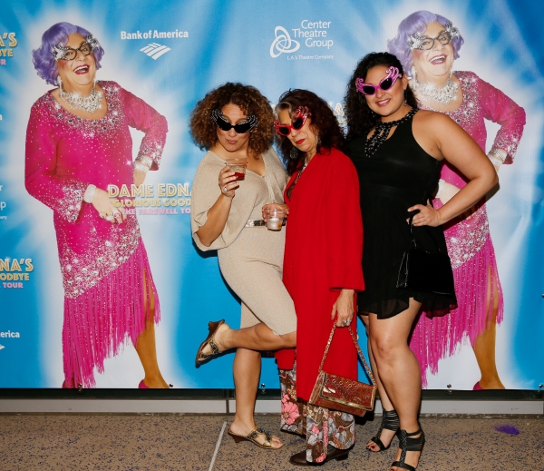 Photo Flash: Pierce Brosnan, Anjelica Huston, Michael Feinstein and More Celebrate Dame Edna's GLORIOUS GOODBYE Opening in L.A. Image