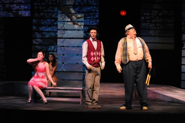 Jenna Bainbridge (Luisa), Daniel Traylor (Matt), Mark Dissette (Hucklebee) Photo