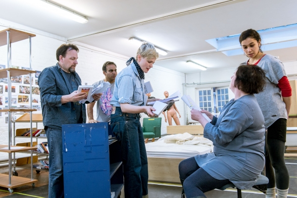 Photo Flash: First Look at Maxine Peake, Michael Shaeffer & More in Rehearsal for Royal Court's HOW TO HOLD YOUR BREATH Image