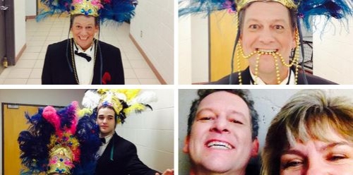 Photo Flash: Saturday Intermission Pics - Jan. 31 Part 2 - ON THE TOWN Ladies Bundle Up Backstage, and More! 