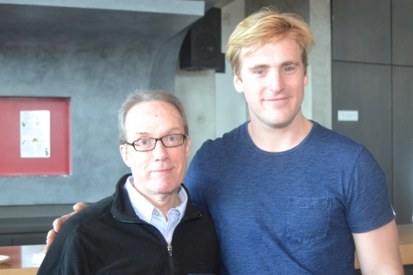 Playwright John Strand and cast member Harlan Work at the Meet & Greet for The Origin Photo