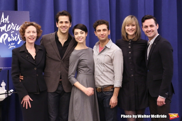 Veanne Cox, Robert Fairchild, Leanne Cope, Brandon Uranowitz, Jill Paice and Max Von  Photo