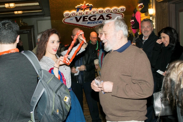 Photo Flash: Stephen Sondheim Stops by The Nederlander for HONEYMOON IN VEGAS' Valentine's Festivities! Image