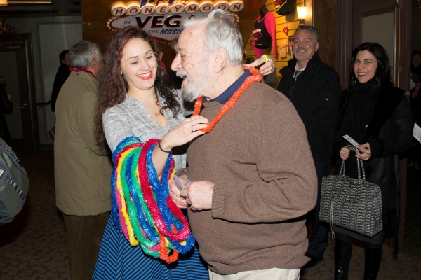 Photo Flash: Stephen Sondheim Stops by The Nederlander for HONEYMOON IN VEGAS' Valentine's Festivities! Image