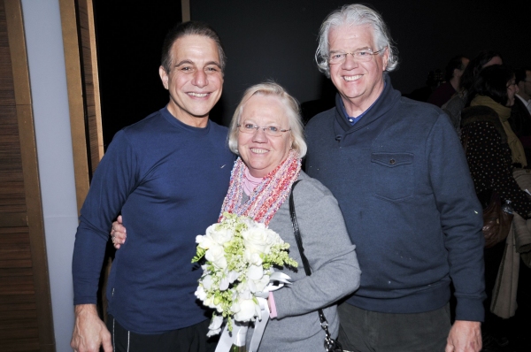 Photo Flash: Joel Grey Gets Lei'd Backstage at HONEYMOON IN VEGAS on Broadway! Image