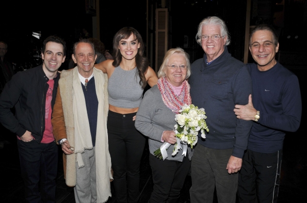 Photo Flash: Joel Grey Gets Lei'd Backstage at HONEYMOON IN VEGAS on Broadway! Image