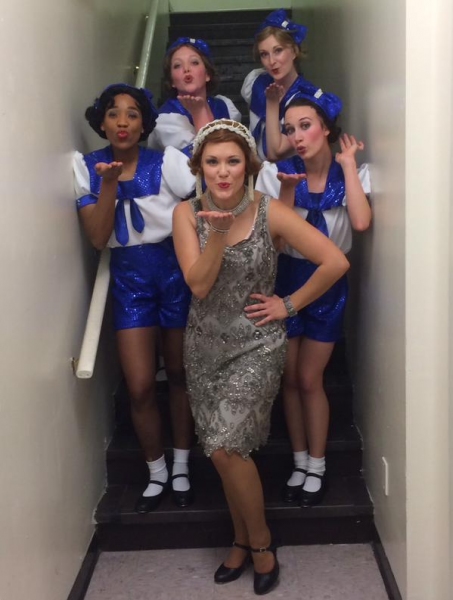 Photo Flash: Saturday Intermission Pics - Feb. 14 Part 2 - ON THE TOWN Cast Sells Kisses and More! Image