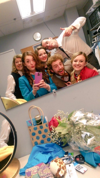 Photo Flash: Saturday Intermission Pics - Feb. 14 Part 2 - ON THE TOWN Cast Sells Kisses and More! Image