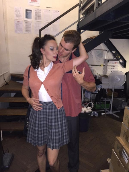 Photo Flash: Saturday Intermission Pics - Feb. 14 Part 2 - ON THE TOWN Cast Sells Kisses and More! Image