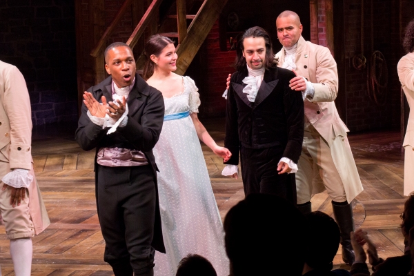 Leslie Odom, Jr., Phillipa Soo, Lin-Manuel Miranda, Christopher Jackson Photo