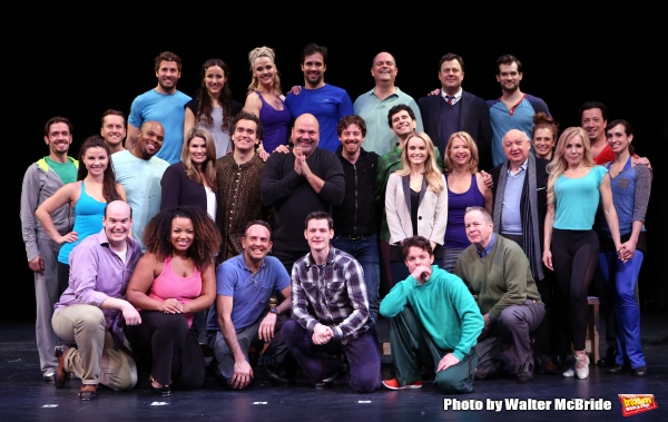 Casey Nicholaw and the cast  Photo