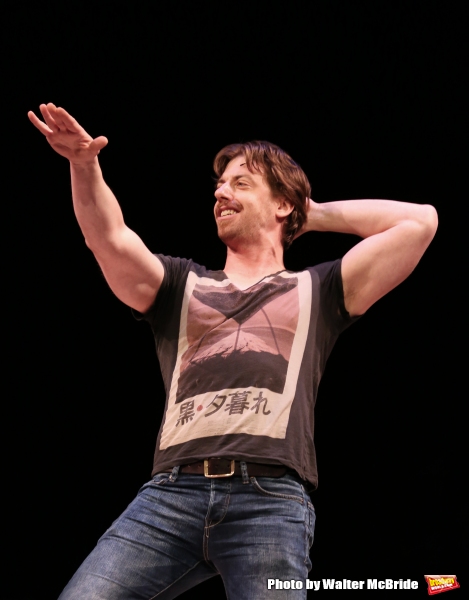 Christian Borle during a rehearsal presentation of 'Something Rotten! A Very New Musi Photo