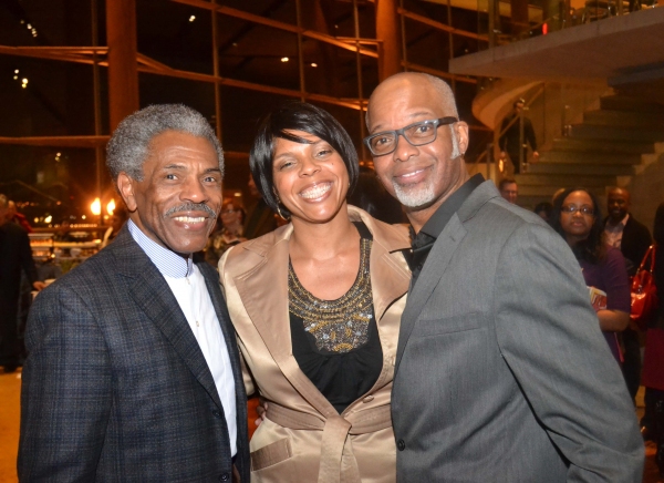 Andre De Shields (left) and Michael Anthony Williams with August Wilsonâ€™s daug Photo