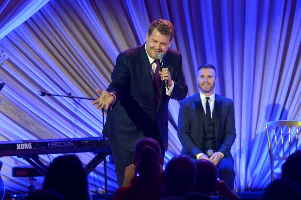 LOS ANGELES, CA - FEBRUARY 21:  Actor/comedian James Corden speaks onstage during The Photo