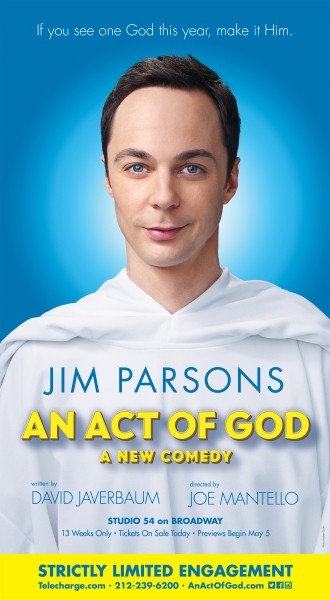 Photo Flash: Jim Parsons Poses for AN ACT OF GOD Promo Art! Image