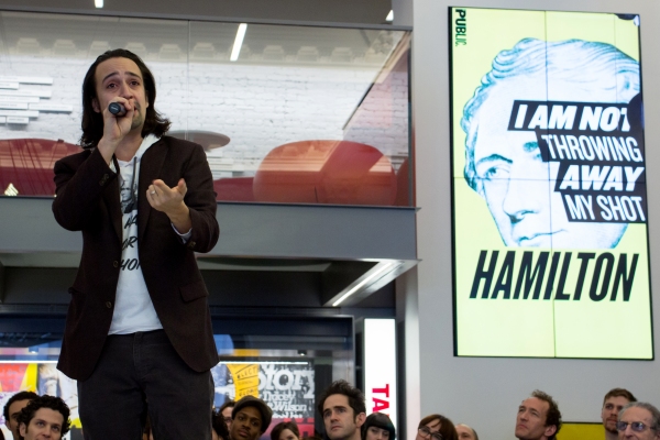 Photo Coverage: HAMILTON Cast Celebrates Broadway Transfer at the Public Theater! Image