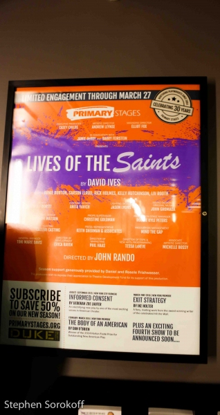 Photo Coverage: Inside Opening Night of Primary Stages' LIVES OF THE SAINTS  Image