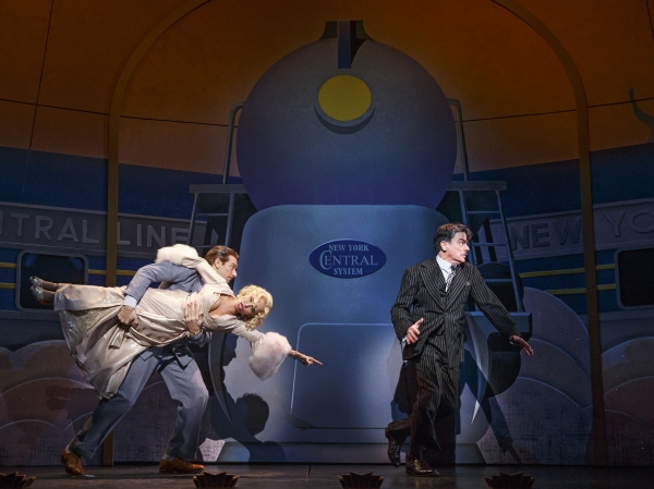 Andy Karl (Bruce Granit), Kristin Chenoweth (Lily Garland) and Peter Gallagher (Oscar Photo