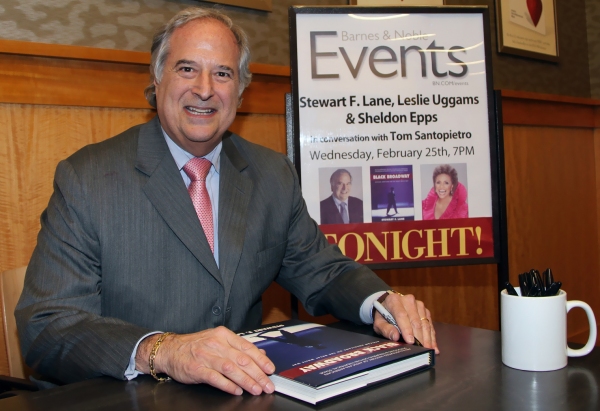 Six-time Tony Award winning producer and author Stewart F. Lane signs copies of his n Photo