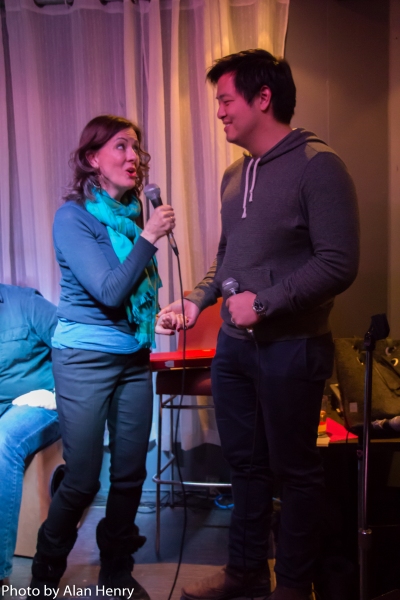 Photo Flash: Rebecca Caine Visits SINGULAR SENSATION Image