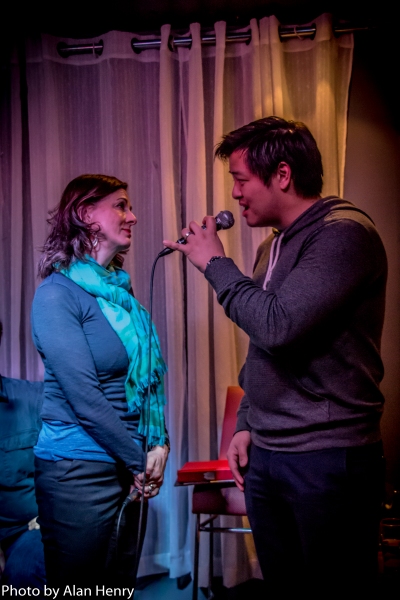 Photo Flash: Rebecca Caine Visits SINGULAR SENSATION Image