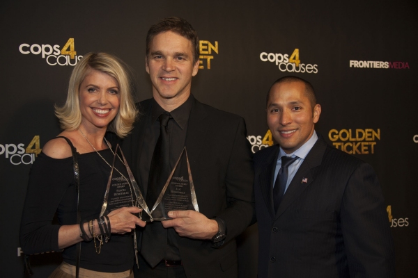 Stacia and Luc Robitaille with Christopher Landavazo Photo