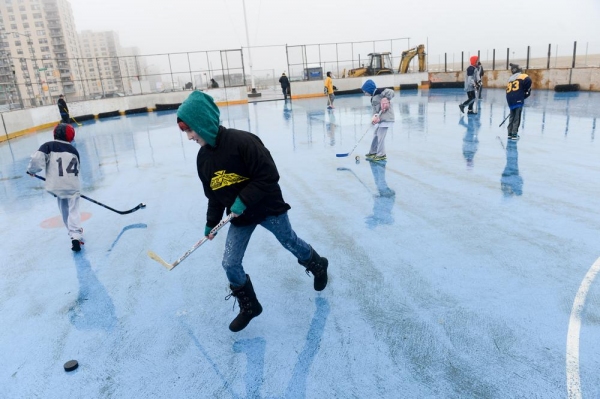 Photo Flash: NYC Parks Breaks Ground on Renovations to Rockaway Beach Roller Hockey Rink Image