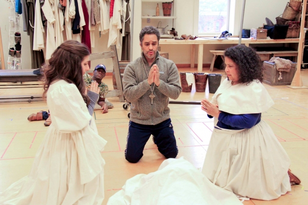 Maria Failla (Antonia), Sidney DuPont (Paco), MartÃ­n SolÃ¡ (Padre), and
Rayanne  Photo