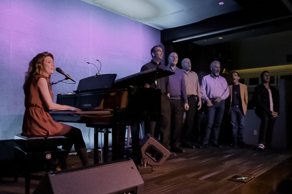 Randi Driscoll and members of the Gay Men's Chorus of LA Photo