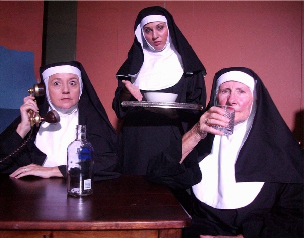 Sister Marilyn (Julia Trefeli, left), Sister Vinnie (Valerie Dragojevic) and Mother S Photo