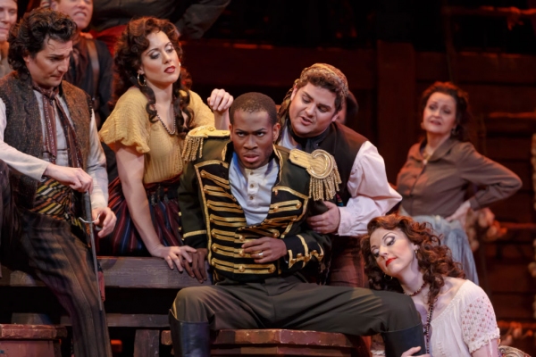 Phillip Gay with Dimitrie Lazich as Dancairo, Adelaide Boedecker, Adam Bonnani, and C Photo