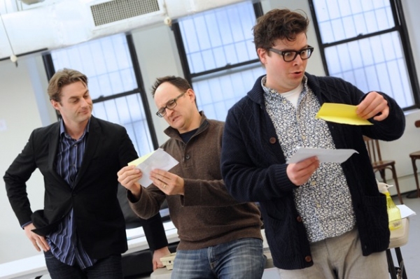 Photo Flash: In Rehearsal for World Premiere of NATIONAL PASTIME at Bucks County with Hunter Foster, Will Blum & More  Image