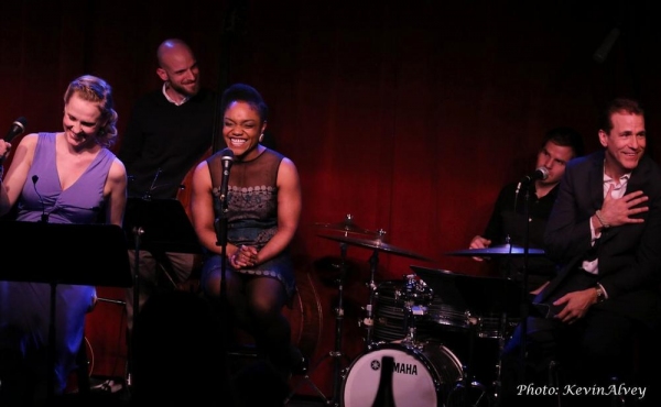 Photo Flash: BEAUTIFUL's Anika Larsen, Jessie Mueller and Jarrod Spector Celebrate SING YOU TO SLEEP at Birdland Image