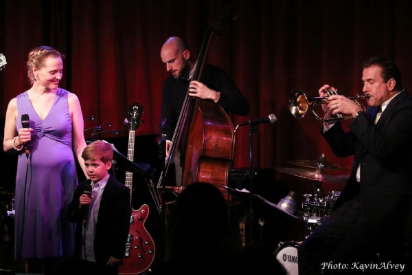 Photo Flash: BEAUTIFUL's Anika Larsen, Jessie Mueller and Jarrod Spector Celebrate SING YOU TO SLEEP at Birdland Image