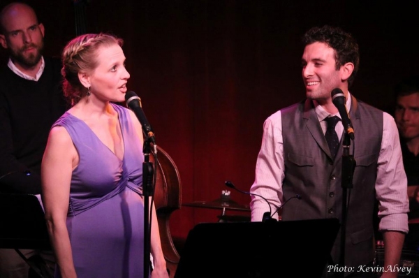Photo Flash: BEAUTIFUL's Anika Larsen, Jessie Mueller and Jarrod Spector Celebrate SING YOU TO SLEEP at Birdland Image