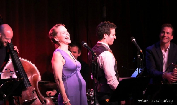 Photo Flash: BEAUTIFUL's Anika Larsen, Jessie Mueller and Jarrod Spector Celebrate SING YOU TO SLEEP at Birdland Image