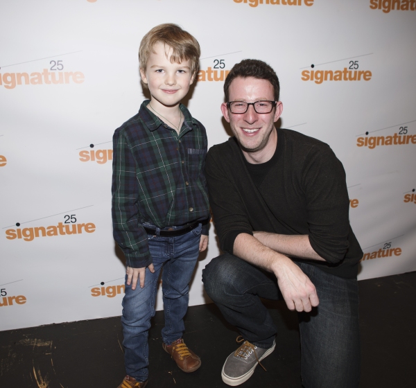 SOON creator Nick Blaemire with internet sensation and theater critic Iain Armitage Photo