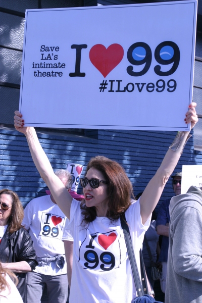 Photo Flash: French Stewart, Daisy Eagan, Frances Fisher and More at Pro-99 Rally in NoHo Image