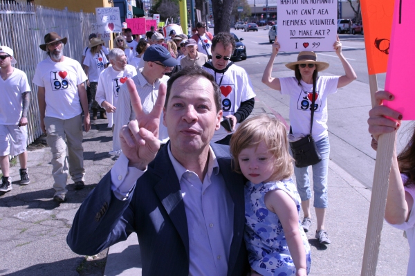 Photo Flash: French Stewart, Daisy Eagan, Frances Fisher and More at Pro-99 Rally in NoHo Image
