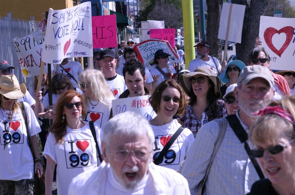 Photo Flash: French Stewart, Daisy Eagan, Frances Fisher and More at Pro-99 Rally in NoHo Image