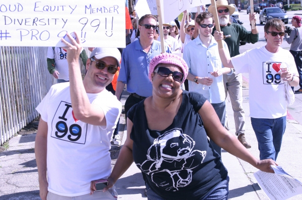Photo Flash: French Stewart, Daisy Eagan, Frances Fisher and More at Pro-99 Rally in NoHo Image