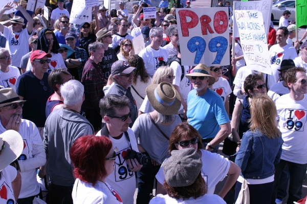 Photo Flash: French Stewart, Daisy Eagan, Frances Fisher and More at Pro-99 Rally in NoHo 