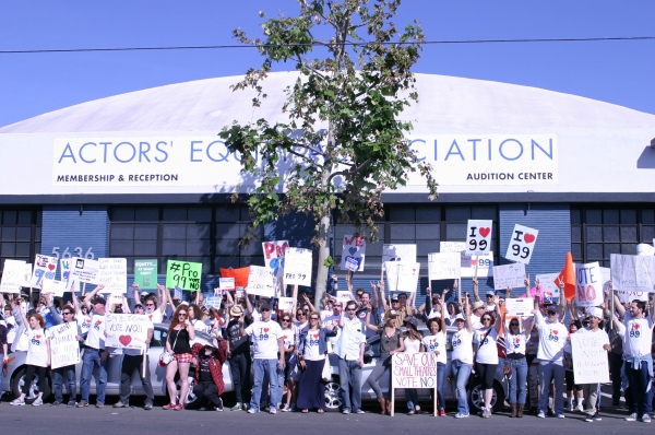 Photo Flash: French Stewart, Daisy Eagan, Frances Fisher and More at Pro-99 Rally in NoHo Image