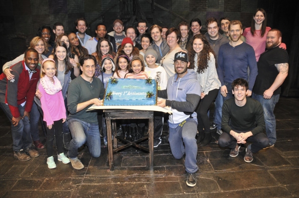 Photo Flash: Cast of LES MISERABLES Celebrates First Anniversary on Broadway! Image