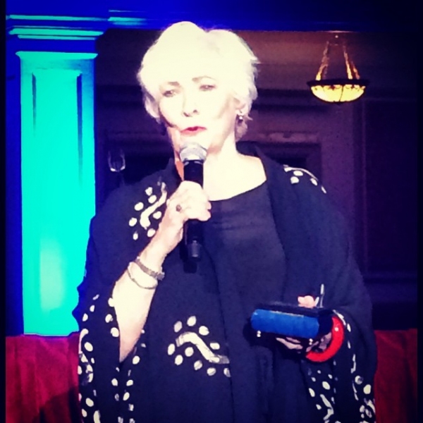 Betty Buckley accepts the Maurice Bailey Award for Outstanding Contribution to Musica Photo