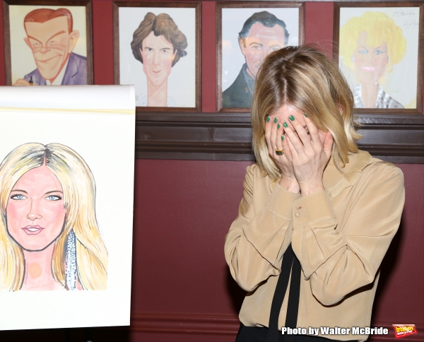 Photo Coverage: CABARET's Sienna Miller Gets Immortalized with a Sardi's Caricature! Image