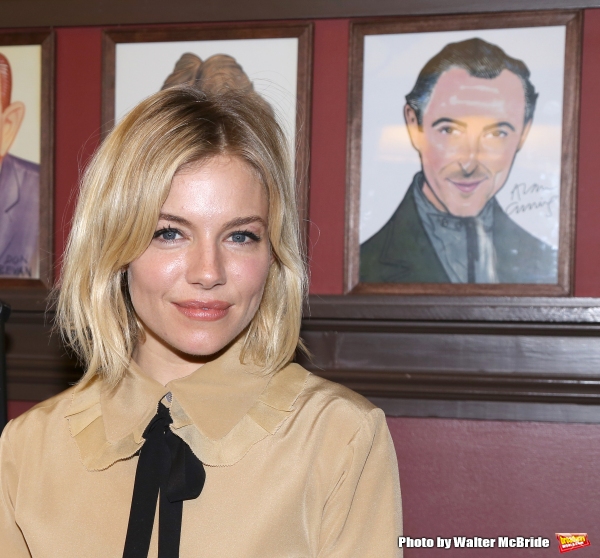 Photo Coverage: CABARET's Sienna Miller Gets Immortalized with a Sardi's Caricature! Image